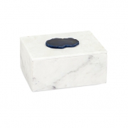 Piper Marble Box with Agate