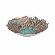 Blue Sea Fan Glass Bowl