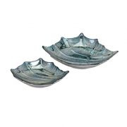 Cove Cay Glass Shell Dishes - Set of 2