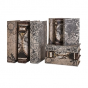 Mason Map Book Boxes - Set of 9