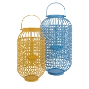 Faisley Metal Candle Laterns - Set of 2