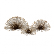 Laserette Wire Flower Wall Décor - Set of 3