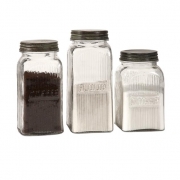 Dyer Glass Canisters - Set of 3