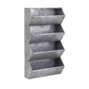 Carter Galvanized Wall Organizer