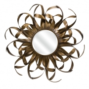 Kalaiya Gold Leaf Wall Mirror