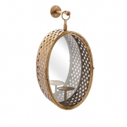 Crestine Mirror Candle Lantern