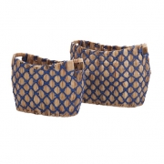 Hali Natural Weave Baskets - Set of 2