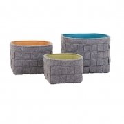Meagan Felt Baskets - Set of 3