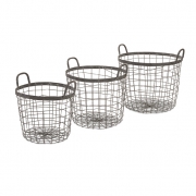 Metro Wire Baskets - Set of 3