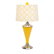 Essentials Yellow Glass Table Lamp