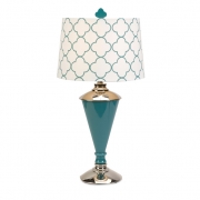 Essentials Blue Glass Table Lamp