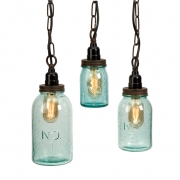 Lexington Mason Jar Pendant Lights - Set of 3