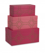 Julia Studded Boxes - Set of 3