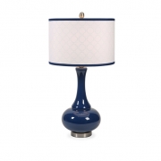 Essentials Marine Blue Glass Table Lamp