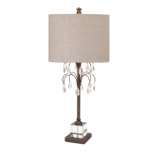 Windsor Crystal And Metal Table Lamp
