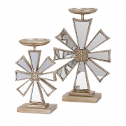 Snowflake Candlesticks- Set of 2