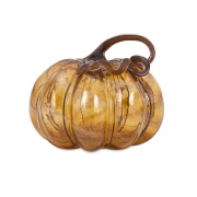 Gilded Medium Glass Pumpkin