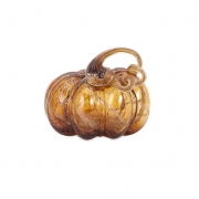 Gilded Small Glass Pumpkin