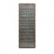 Galvanized Inspirational Wall Art