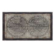 Eddy Galvanized Map Wall Décor