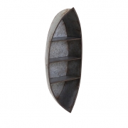 Nelson Galvanized Canoe Wall Shelf