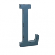 Ella Elaine Oversized Metal Letter L