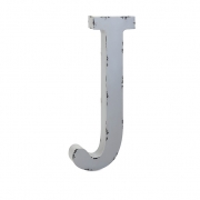 Ella Elaine Oversized Metal Letter J