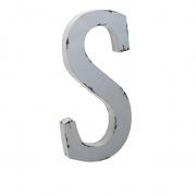 Ella Elaine Oversized Metal Letter S