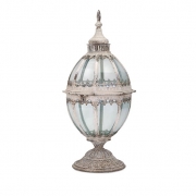 Laurel Metal and Glass Lantern