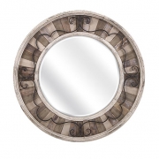 Sylvia Metal and Wood Mirror