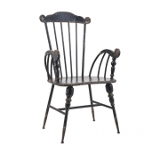 Trenton Black Metal Arm Chair