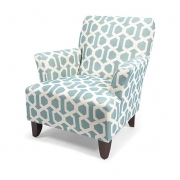 Tanya Blue Geometric Chair