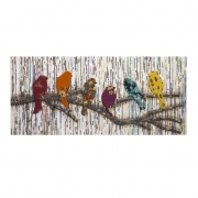 Camara Batik and Newspaper Bird Wall Décor