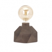 Velocity Wood Table Lamp with Edison Bulb