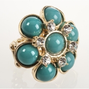 BTQ Blue Flower Ring