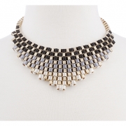 BTQ Gold Laced Strap Necklace
