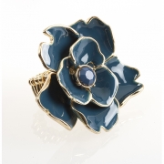 BTQ Teal Flower Ring