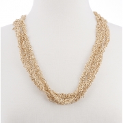 BTQ Gold Multi Chain Long Necklace