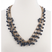 BTQ Blue Multi-Strand Necklace