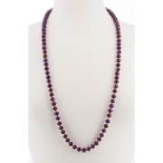 BTQ Magenta Glass Bead Necklace