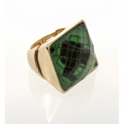 BTQ Green Snakeskin Ring