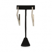 BTQ Gold Rhinestone Diamond Earrings