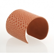 BTQ Orange Snakeskin Cuff