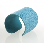 BTQ Teal Snakeskin Cuff