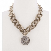 BTQ MJ You Spin Me Right Round Gold Necklace