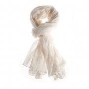 BTQ Classic White Scarf