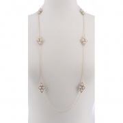 BTQ Gold Geometric Shape Necklace