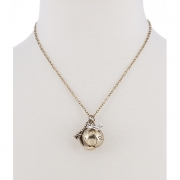 BTQ Gold Globe Necklace