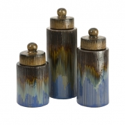 Frazier Ceramic Canisters - Set of 3