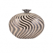 Leza Small Swirl Earthenware Vase